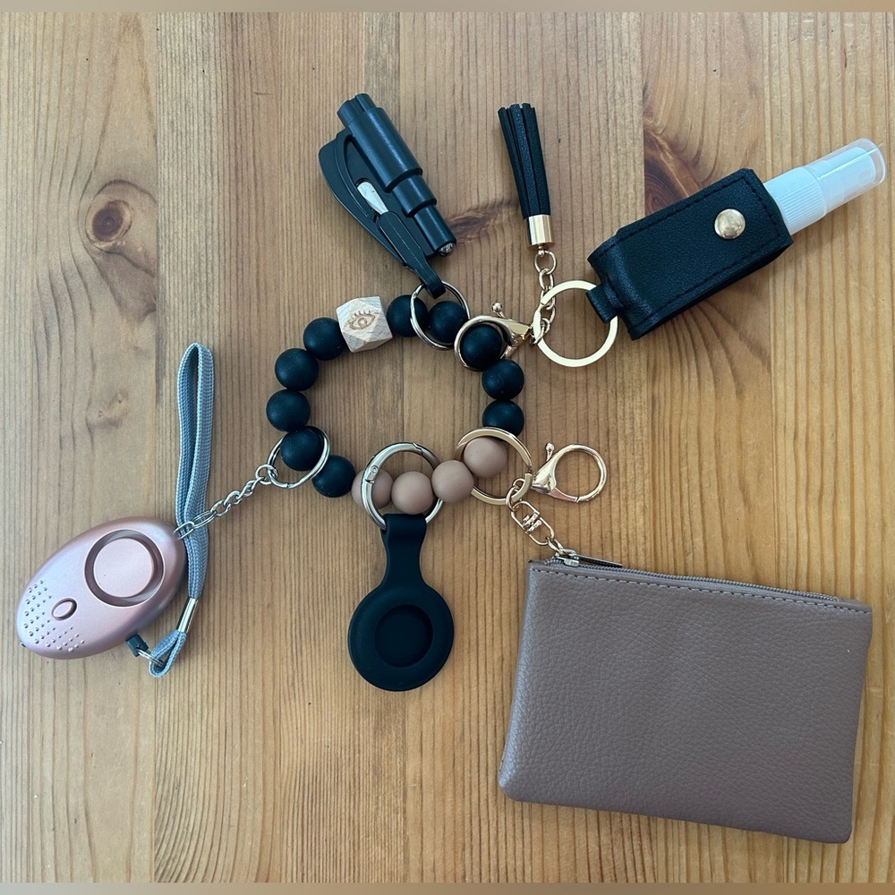 Safety keychain wristlet- graduation gift